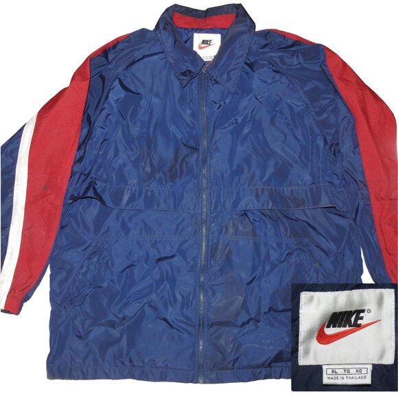 Nike Other - Vintage 1990s Nike White Label Full Zip Running Windbreaker Jacket Men's XL